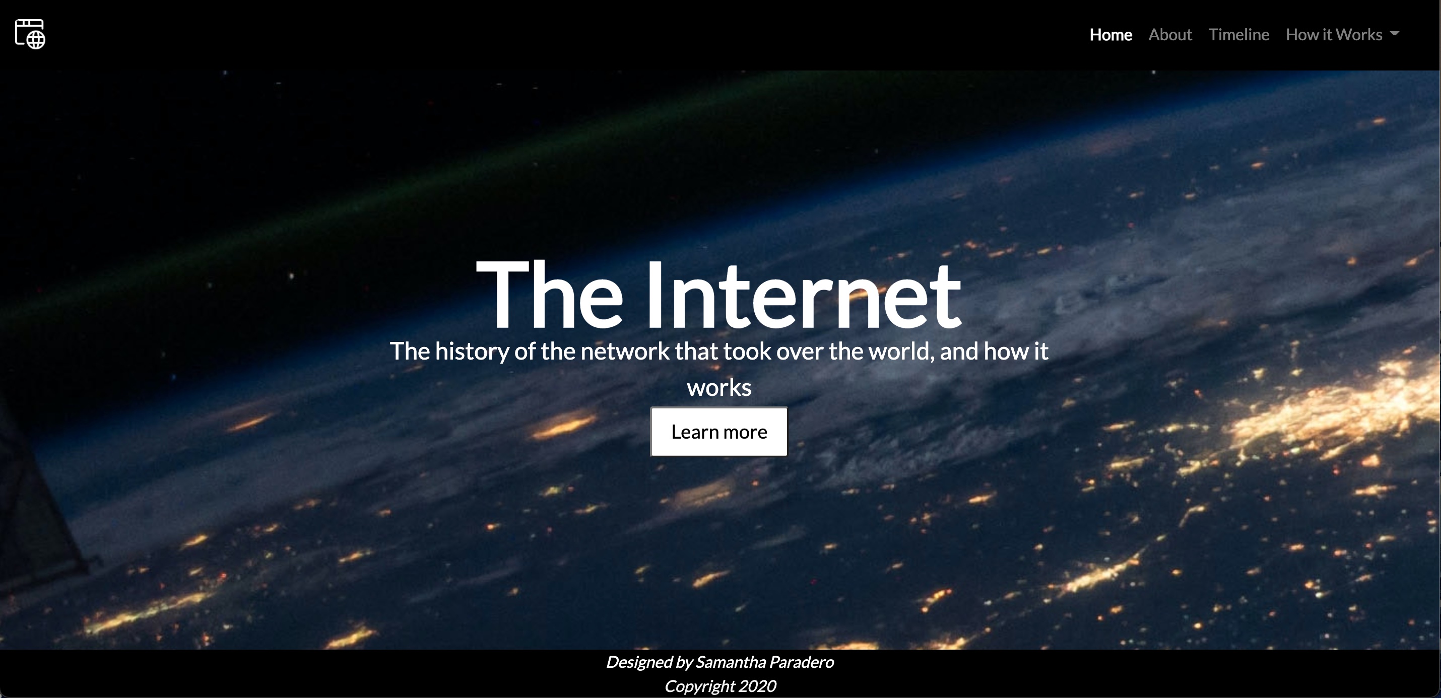 an image of the Internet website